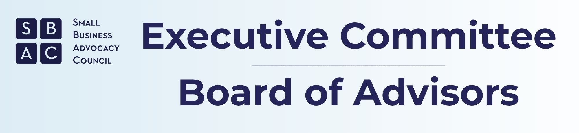 SBAC Executive Committee and Board of Advisors